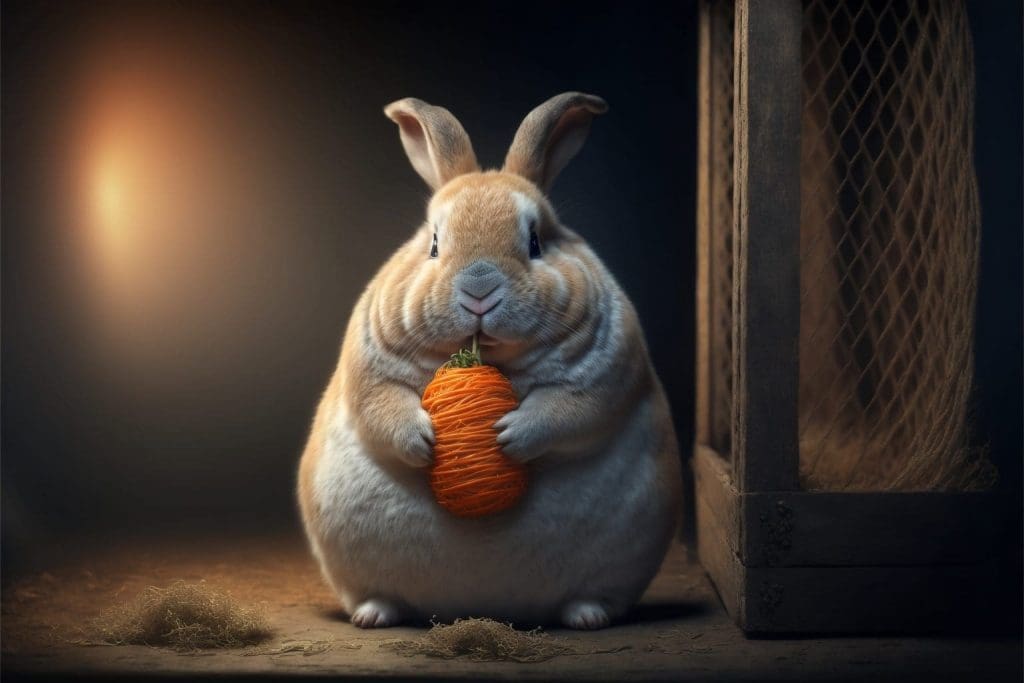 causes de l'obésité du lapin nain